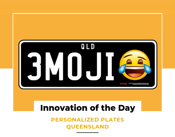 Innovation of the Day - Personalized Plates Queensland