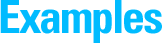 Examples