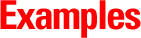Examples
