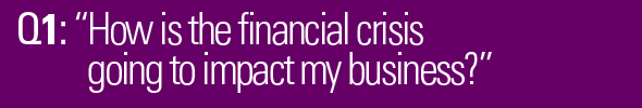 How is the financial crisis going to impact my business?