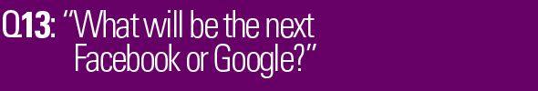 What will be the next Facebook or Google?