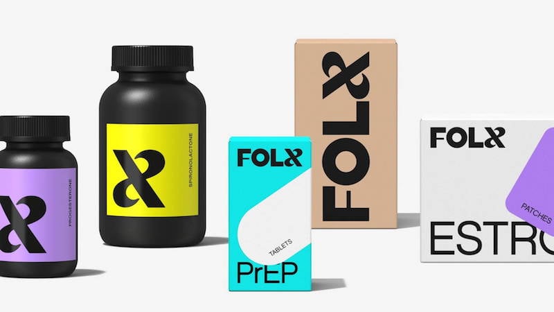 A selection of healthcare products from Folx