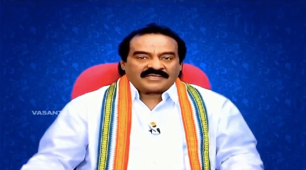 Video still showing H. Vasanth Kumar 